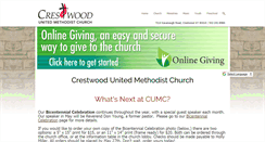 Desktop Screenshot of crestwoodmethodist.com